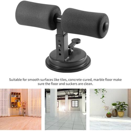 Fitness Suction Cup Sit-Up Cushion Sit Up Stand Bars Abdominal Core Strength Muscle Training Home Gym Body Shaping Building Bar