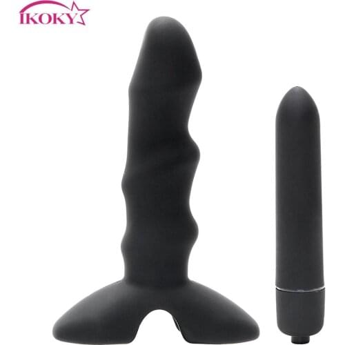 IKOKY Vibrator Butt Plug G Spot Prostate Massager Anal Plug Sex Products Sex Toys for Women