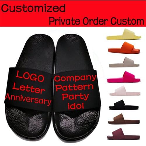 Private Order Custom slippers logo pattern characters lovers antiskid In-room slippers 12 Zodiac characteristic slippers