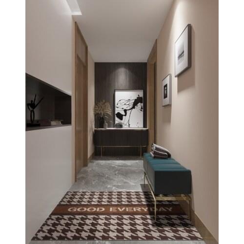 Black White Pattern Home Door Mats Anti-slip Kitchen Mat Bath Mat Can Be Customized Entrance Door Mat Carpet Decor Mats Carpet