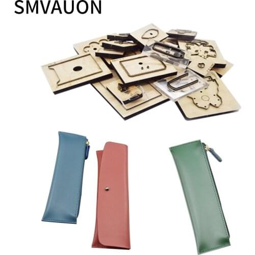 SMVAUON pen case leather tools wooden die-cutting for suitable for common die-cutting machines in the market
