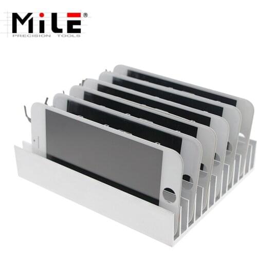 Metal Anti-Static Aluminum PCB Holder Tray Slots Holding Rack for phone LCD Panel Refurbish Support Station Phone Repair Tools