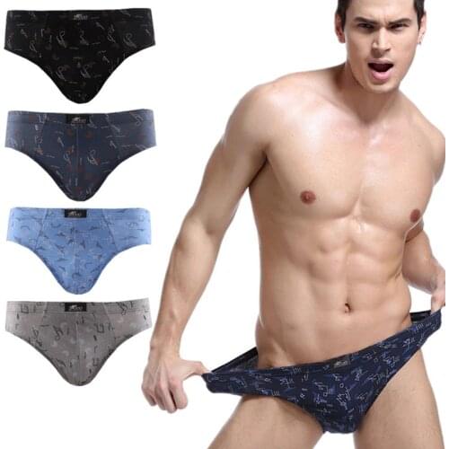 Mens Briefs Breathable Boys Underwear Cotton Undies Comfortable Panties Male Sexy Underpant Shorts Triangle 1pcs