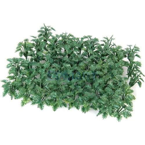 New 50pcs Green Scenery Landscape Model Ground Cover Grass with Crushed Leaves