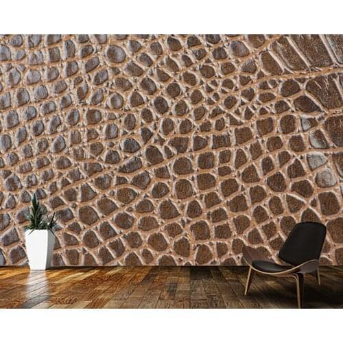 Papel de parede Crocodile skin leather texture background wallpaper mural,living room tv wall bedroom wall papers home decor