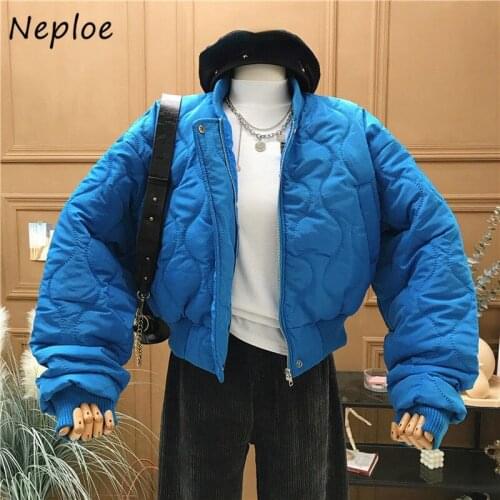 Neploe 2021 Autumn Winter New Korean Style Short Parka Female Loose Plus Cotton Jacket Thicken Cotton Women Clothes Student Coat