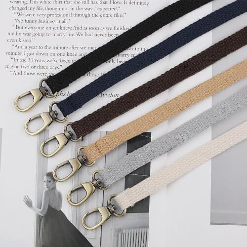 Adjustable Bag Strap 120cm Long Shoulder Bag Strap Cotton Crossbody Strap Bag Belt For Female Nylon Bag