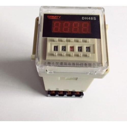 Digital display time relay DH48S DH48S-2Z electric delay timery 0.01S-99H99M 8PIN with base