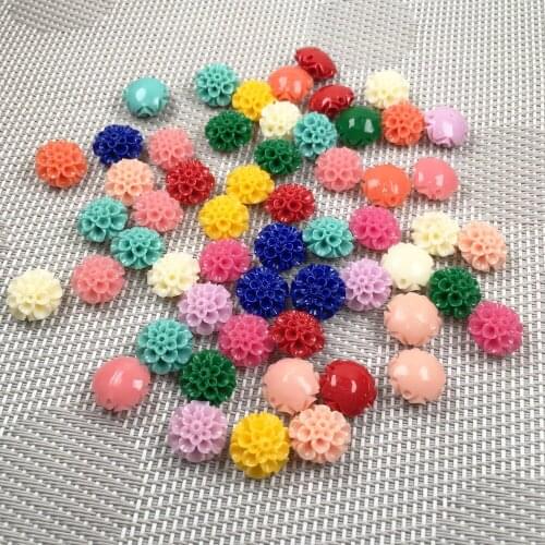 Synthetic Coral Chrysanthemum shape Punch loose beads isolation bead for Jewelry making DIY necklace bracelet accessories