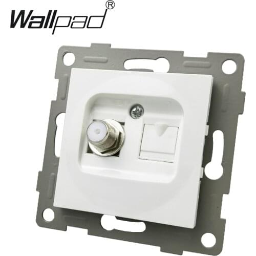 Satellite TV Data For EU Box Wallpad L6 Series DIY Satellite Data Tel RJ45 RJ11 Key for EU Frame Round Back with Claws