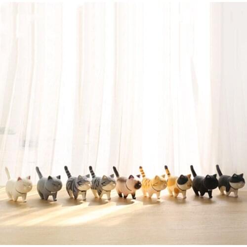 Cat Ornaments Lovely Round Roll Cat Landscape Decoration New Shooting Props Home Creative Furnishing Articles Desktop Model Gift