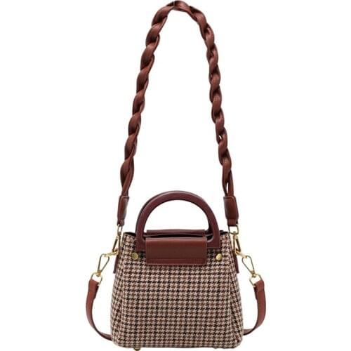 New Style Retro Swallow Gird Handbag Ladies Famous Designer Mini Crossbody Shoulder Bag with Inner Pouch