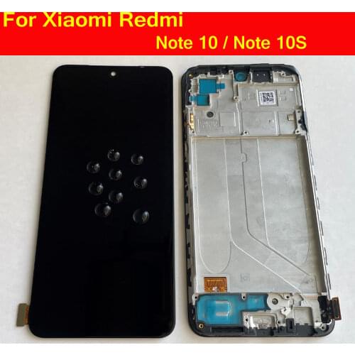 Best Working Glass Sensor LCD Display Touch Screen Digitizer Assembly For Xiaomi Redmi Note 10 4G 6.43" Mobile Pantalla Parts