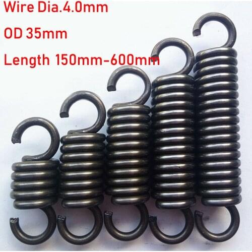 1pcs Wire Diameter 4.0mm Tension Extension Spring Expansion Springs Length 150/160/180/200/220/240/260-600mm Out Diameter 35mm