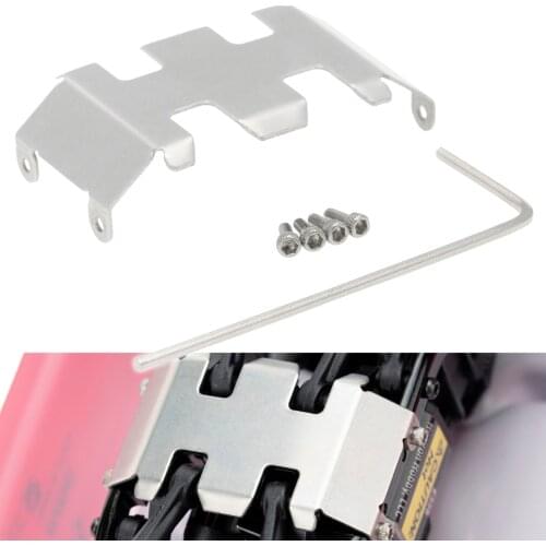 1pc Stainless Steel Center Belly Skid Plate Chassis Armor Protection for Axial SCX24 1/24 RC Car Option Upgrade Parts