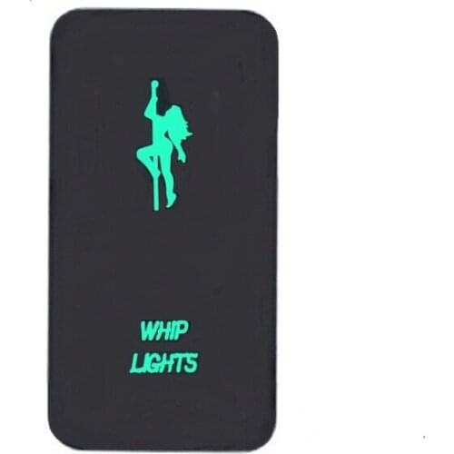 12V Toyotaa Push button switch lasered sexy girl WHIP LIGHTS symbol PUSH ON/OFF SWITCH for Land Cruiser 1993-1997