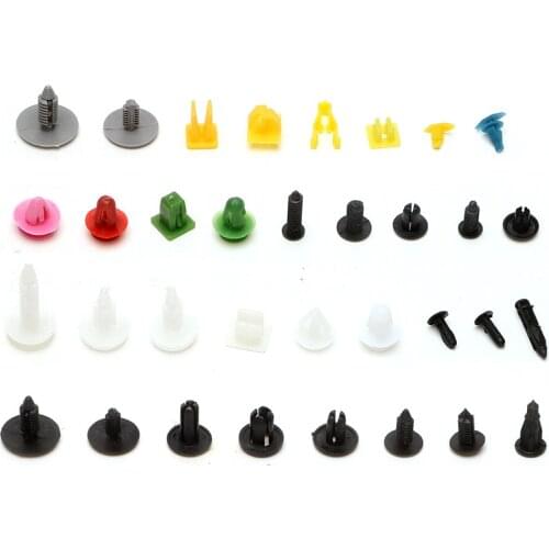 200pc Car Cable Mount Clamp Clips Plastic Auto Wire Tie For Pgo Cevennes Hemera Speedster Ii Isuzu Ascender Mu-7 Mu-X Vehicross