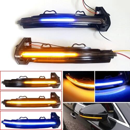 2x Dynamic LED Turn Signal Light Rearview Mirror Indicator Sequential Blinker For Audi A4 S4 RS4 B9 2016-2019 A5 S5 RS5