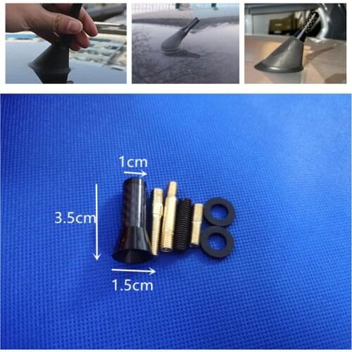 Car Roof Antenna 3.5cm Carbon Fiber Short For Renault Megan Modus Kangoo Logan Sandero Clio Modus