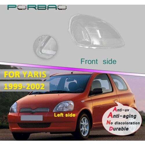 Car Headlamp Lens Car Headlight Headlamp Lens Replace Front Auto Shell Cover For Toyota Yaris 1999 2000 2001 2002 DIY