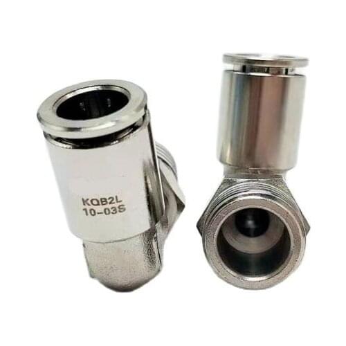 Quick plug metal elbow connector KQB2L04-M5 KQB2L04-01S/02S KQ2BL06-03S/04S