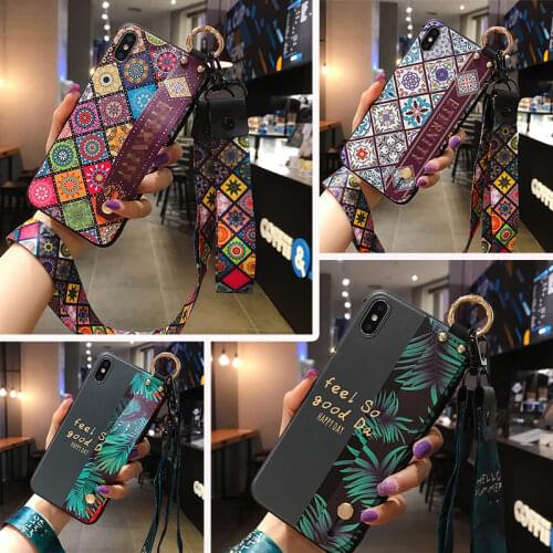 Luxury Necklace Lanyard Case for Samsung galaxy A31 A41 A51 A71 A70 A50 A30 A20 A21S A40 A60 A81 A91 M51 Wrist Strap Holder Case