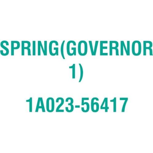 For Kubota 1A023-56417 SPRING(GOVERNOR 1)