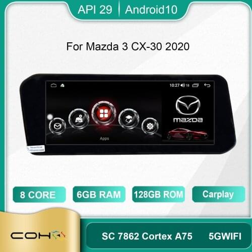 For Mazda 3 CX-30 2020 1920*720 Car Radio Navigation Stereo Multimedia Player Android 10 Octa Core 6+128G