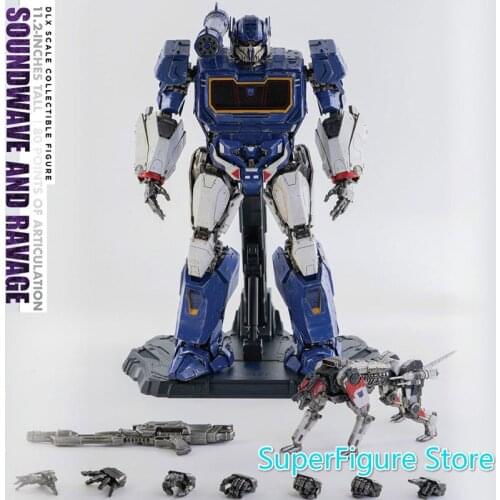 3A Threezero 3Z0160 100% GenuineTransformation DLX SOUNDWAVE A N D RAVAGE Action Figure FOR FANS TOYS IN STOCK