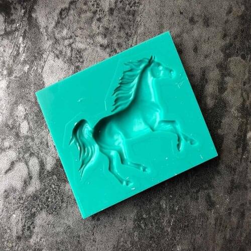 Horse Cake Tool baking silicone mold hightemperature DIY chocolate cake decoration fondant Epoxy silicone mold J057