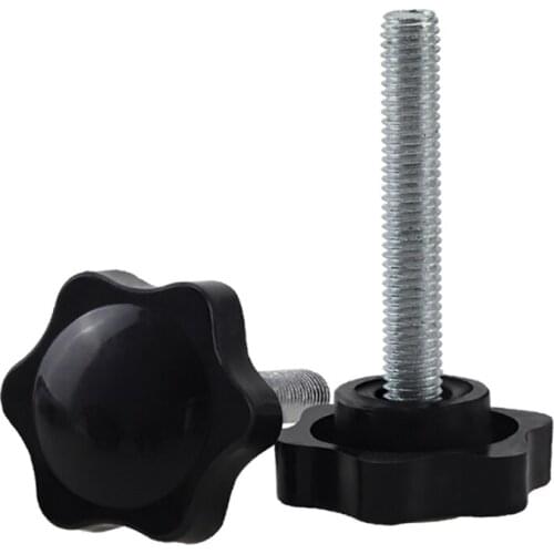 M4 M5 M6 Hand Screw Six -Star Shaped Head Thread Clamping Screws Bolt Knob