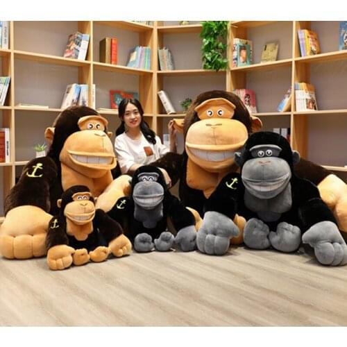 Cute Funny Cartoon Gorilla Plush Toy High Quality Soft Plush Toy Children Birthday Gift Valentine Gift Pluszaki Plushie BC50MR
