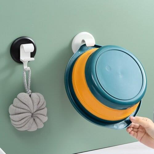 Washbasin Hook Wash Basin Holder Bathroom Hanging Kitchen Glue Supplies Rack Basin Storage Hooks Multifunctional Wall Hanger