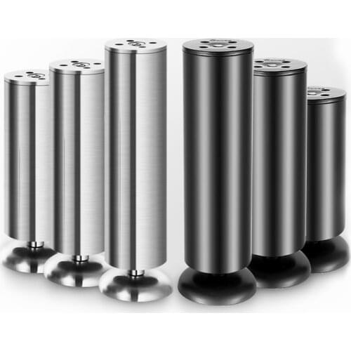 4pcs ​6-30cm Stainless Steel Adjustable Sofa Cabinet Foot Replaceable Furniture Leg，for Kitchen Cabinet TableFurniture Legs