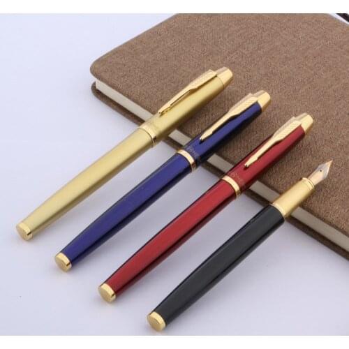 METAL COLOR STUDENT PEN office golden new F nib Fountain Pen