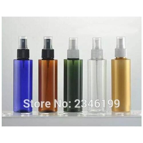 150ML Plastic Spray Bottle Flat Shouder model, Colorful Plastic Cosmetic Perfume Container Empty PET Packing Bottle, 25pcs/lot