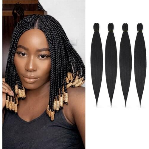 Braiding Hair Pre Stretched Syntehetic Hair Extensions Yaki Straight DIY Senegal Box Crochet Braids Ombre Jumbo Braids Alororo