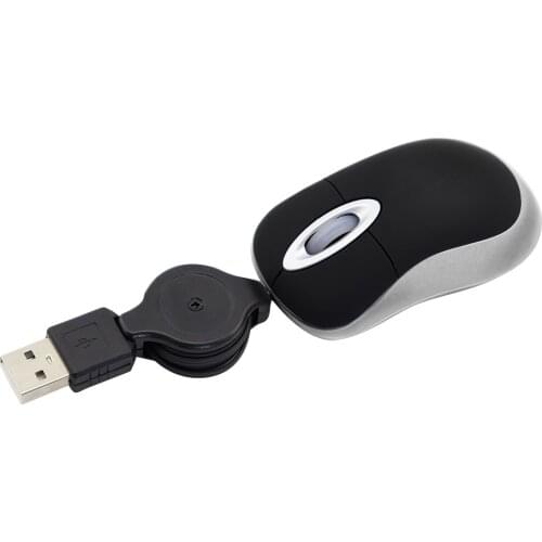 Wired Mouse Optical 3D Mini Retractable USB Mouse For PC Laptop Notebook Dropshipping