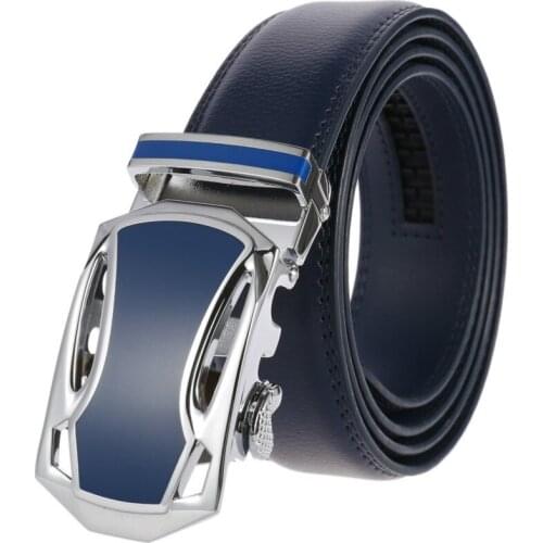 Hot Selling Men Belt Fashion Alloy Automatic Buckle Belt Business Affairs Casual Decoration Belt Mens Belts Luxury Real leather