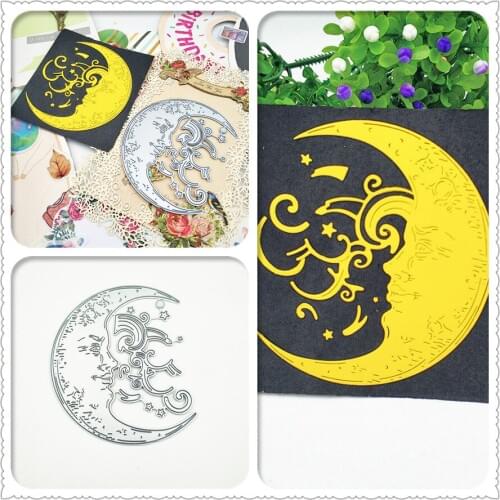 ZhuoAng Smiling Moon Cutting Dies For DIY Scrapbooking Decoretive Embossing Stencial DIY Decoative Card Die Cutter