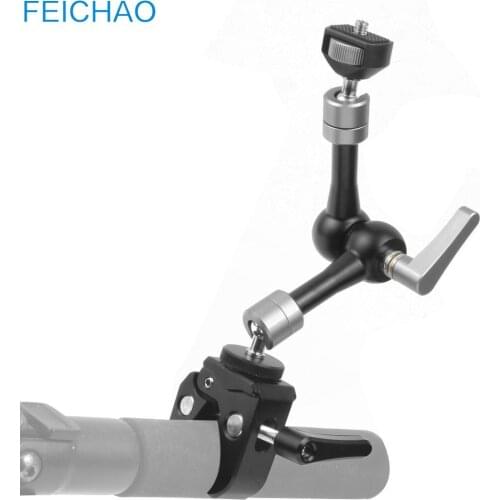 Articulating Rosette Arm Friction 7" 11" Magic Adjustable Crab Claw Clamp 1/4 3/8 ARRI for DSLR Camera to Mount Monitor Cage Rig