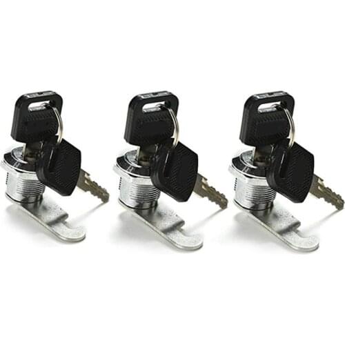 Mailbox Lock, 3 Pack Cam Lock for Cabinet Letter Box Locker Drawer Door Cupboard with 2 Keys 16mm