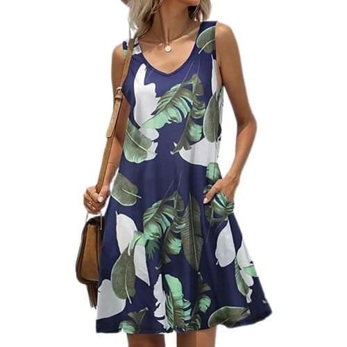 Summer New Bohemian Dress Women Sexy V Neck Strapless Vintage Floral Print Dress Ladies Plus Size Beach Holiday Dresses S-3XL