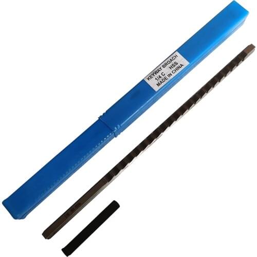 1/4 C Push-Type Keyway Broach Inch Size HSS Broach Cutting Cutter CNC Machine Tool New