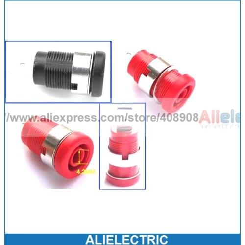 100pcs Multimeter Instrument Copper Binding Post Banana Socket 4mm Banana Plug