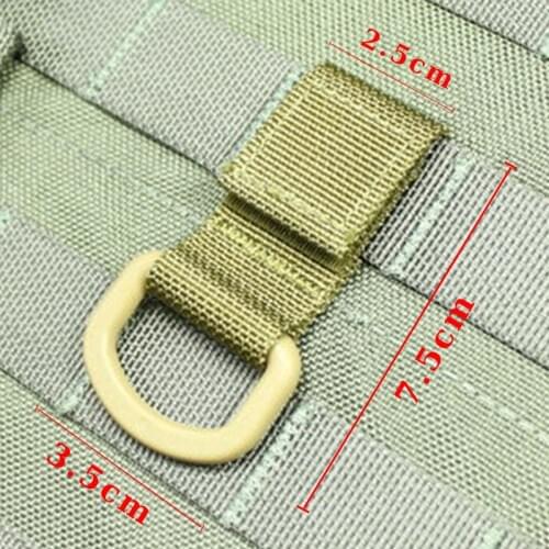 2PCS High Strength Nylon Hook Belt Webbing Strap Hanging Buckle Carabiner Outdoor Tactical Backpack Hook Clip Equipment