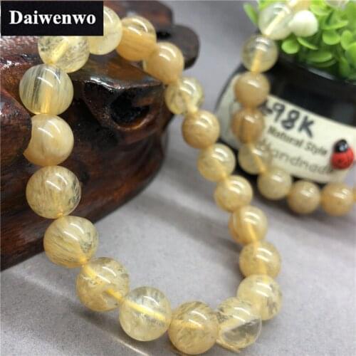 Natural Smoky Glass Cherry Quartz Beads Bracelet for Female Gift 6/8/10/12mm