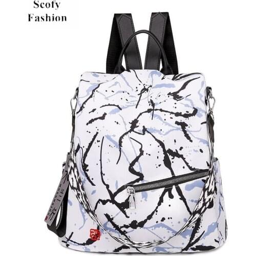 SCOFY Travel Fashion Backpack for Women Stripe Prints Backpack Purse Cute Backpack for Girls School Bag Satchel Shoulder Bag