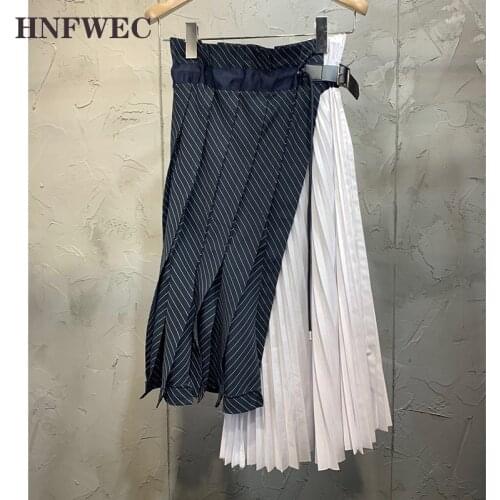 Женские плиссированные юбки HNFWEC China At AliExpress