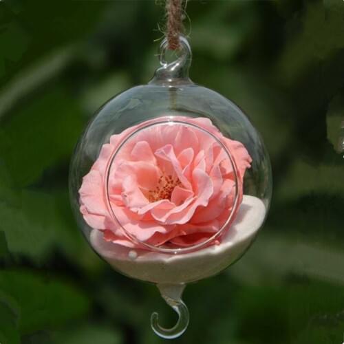 6cm 8cm 10cm 12cm15cm Small Packing Double Hock Glass Globe Vase Terrarium with open Wedding Decorative Hanging Glass Decorative